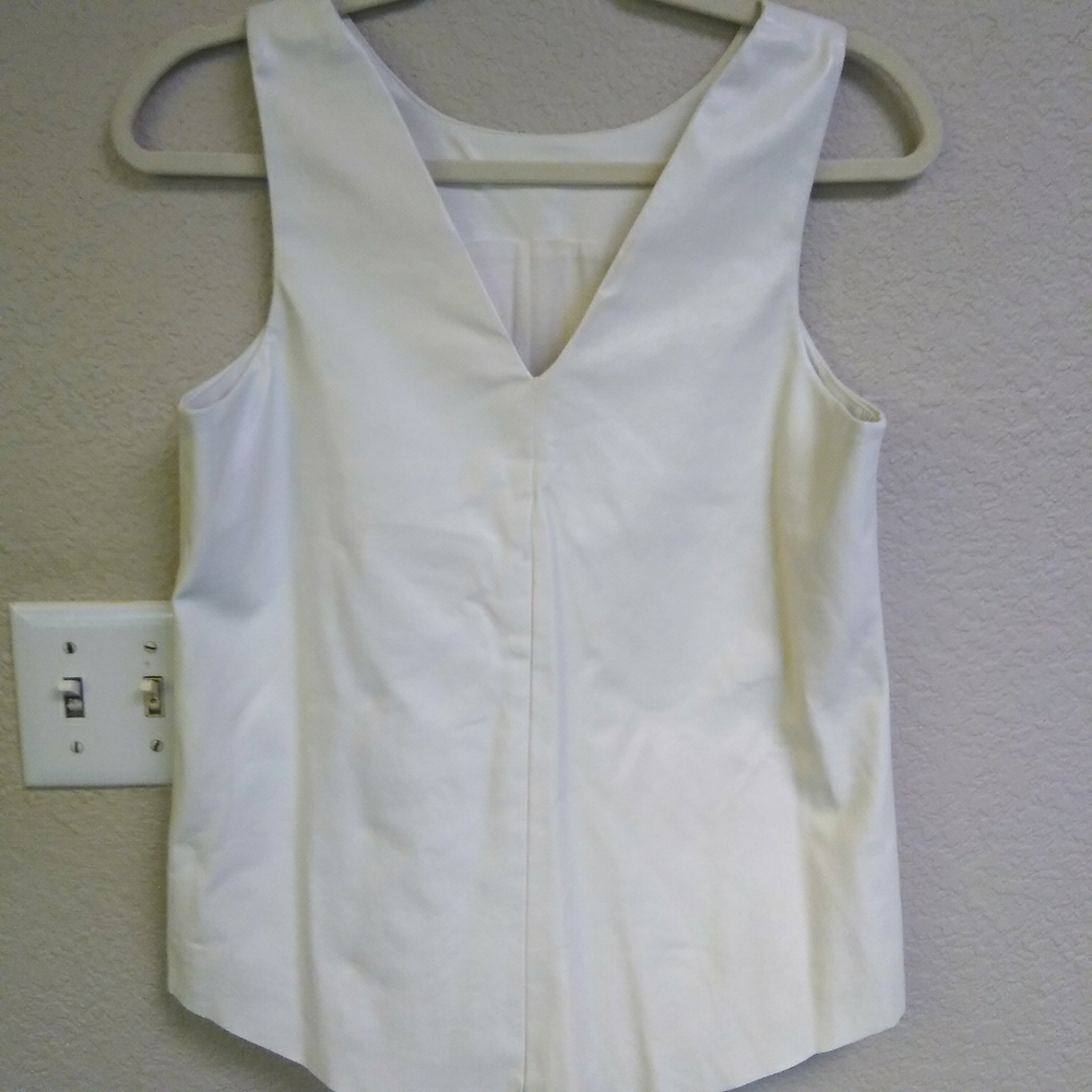 Topshop Faux Leather Top